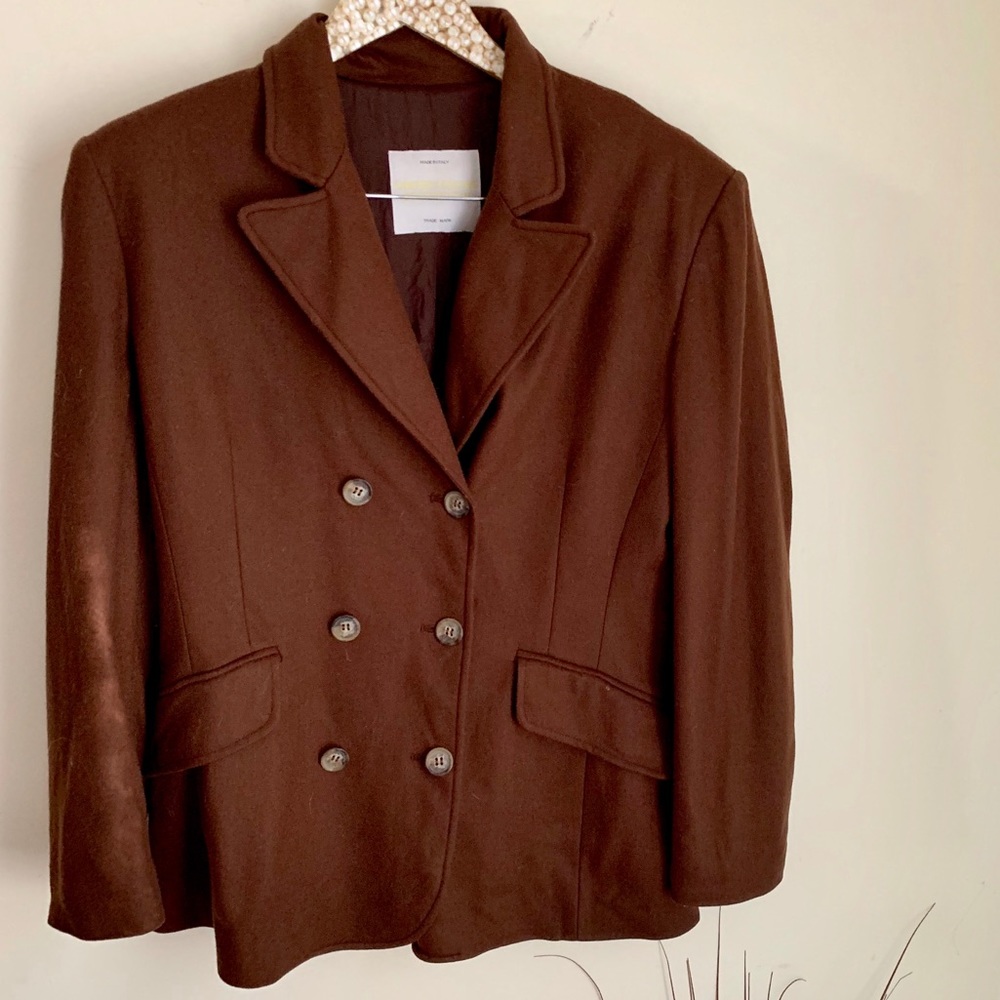 United colors of Benetton Brown Wool Double breasted Blazer jacket